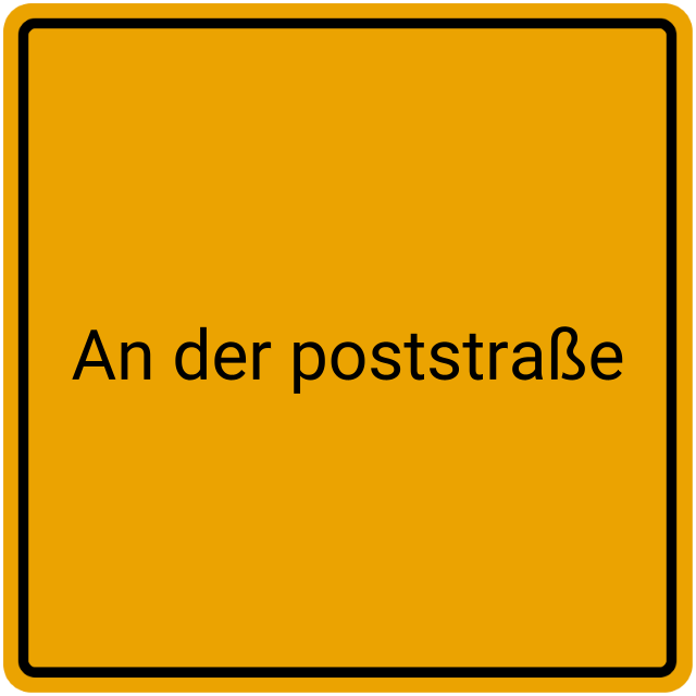 Meldebestätigung An der Poststraße